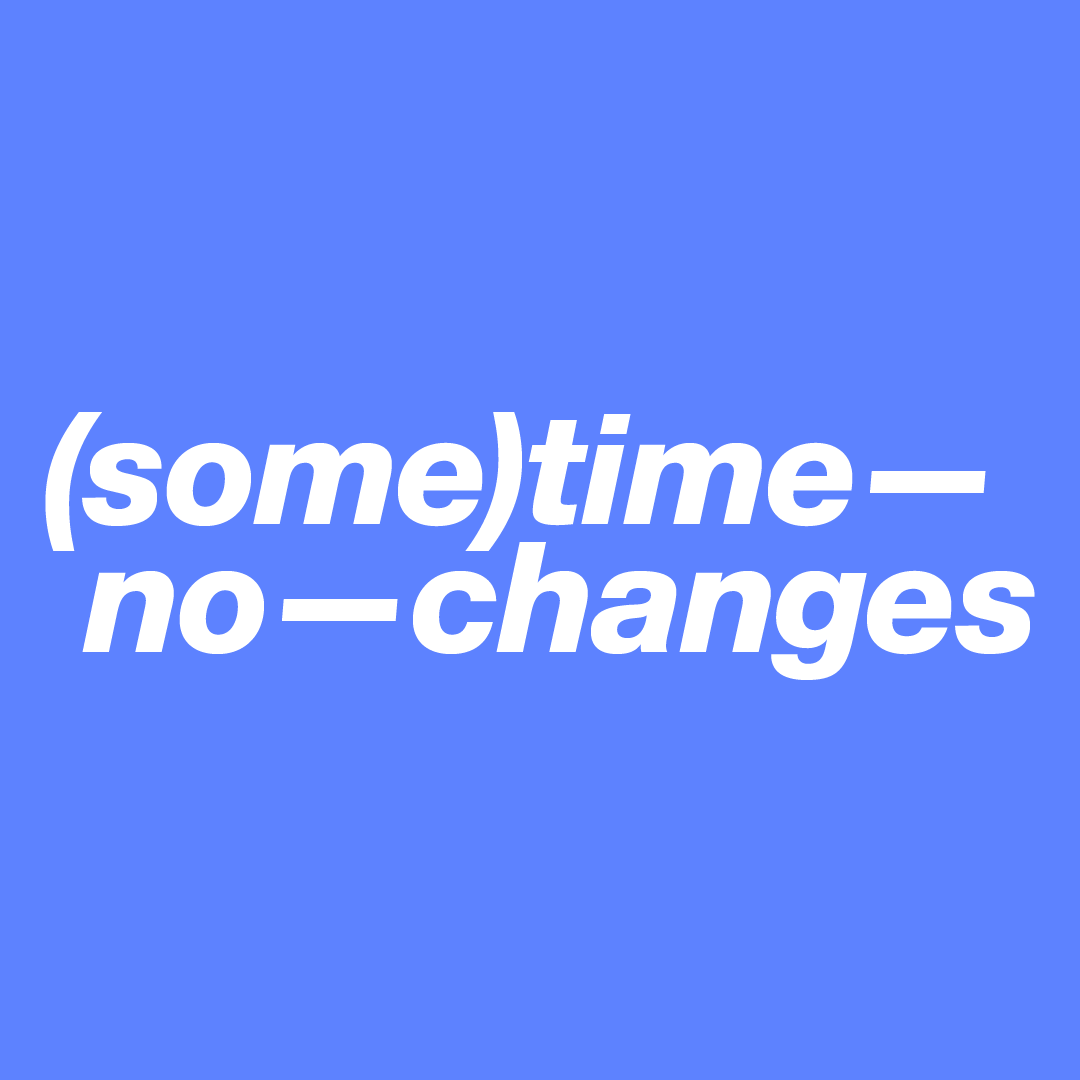 sometimenochanges Logo